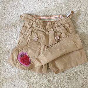 Oilily Girls Strawberry Patch Apron Skort 5 6y